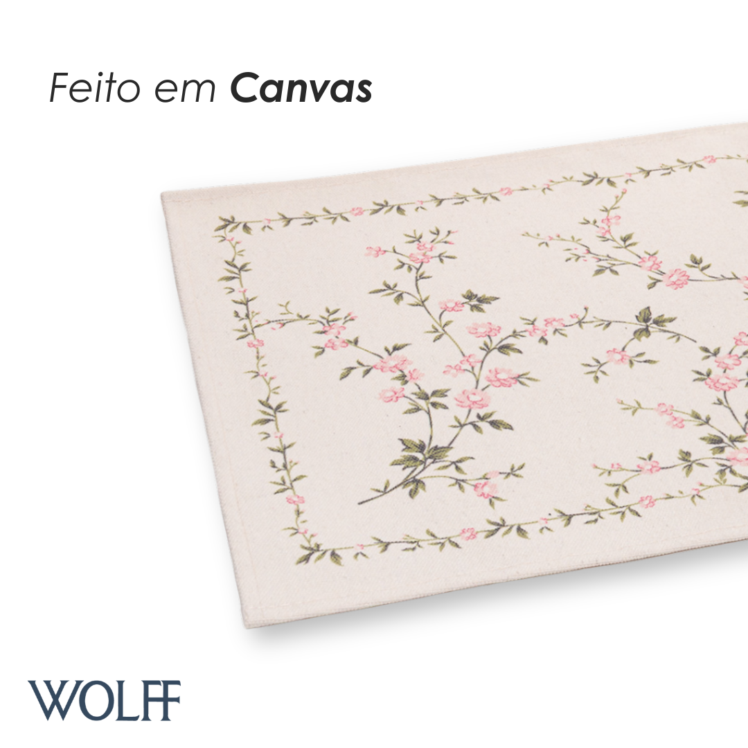 Jogo Americano Florale 43,5cm x 28,5cm Canvas - Wolff