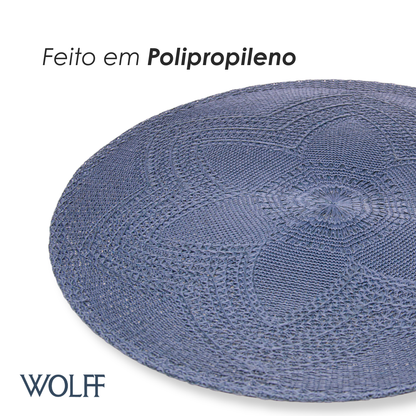 Lugar Americano Fiore 38cm Azul Polipropileno - Wolff