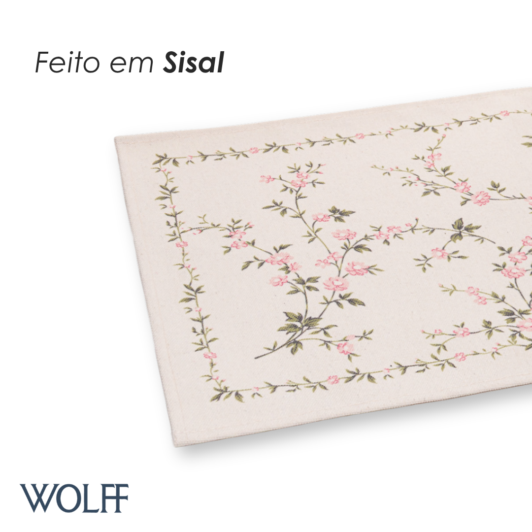 Jogo Americano Florale 43,5cm x 28,5cm Canvas - Wolff
