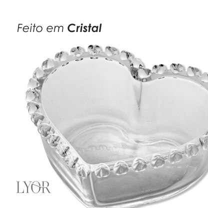 Bowl de Cristal Coração - Lyor