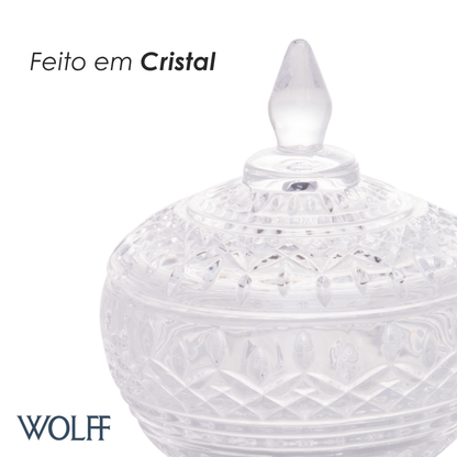 Potiche Decorativo Cristal Lys 11cm x 12cm - Wolff