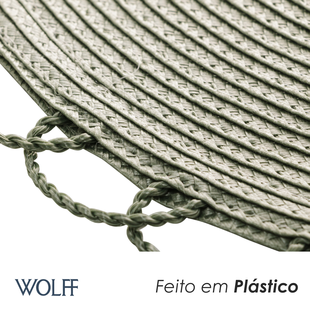 Jogo Americano de Plástico Verde 38cm - Wolff