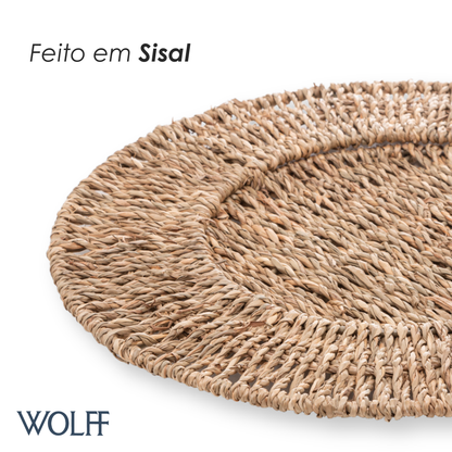 Sousplat de Sisal 32cm - Wolff