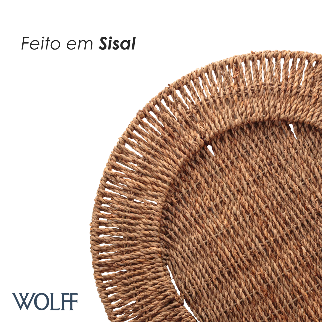 Sousplat de Sisal 38cm - Wolff