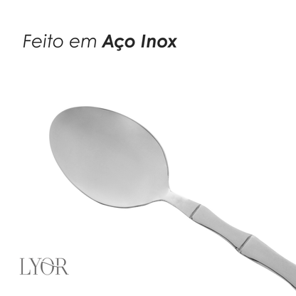 Faqueiro 16 Peças de Aço Inox Bambu Elegant - Lyor