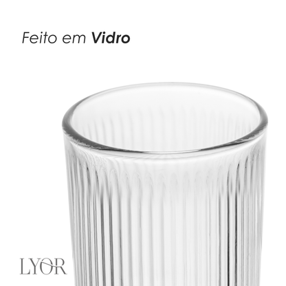 Copo Alto Canelle 233ml Vidro - Lyor