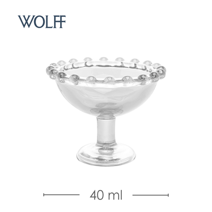 Taça de sobremesa Pearl 8cm x 6cm Cristal Ecológico - Wolff