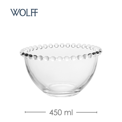 Conjunto 4 Bowls Pearl 14cm x 8cm Cristal - Wolff