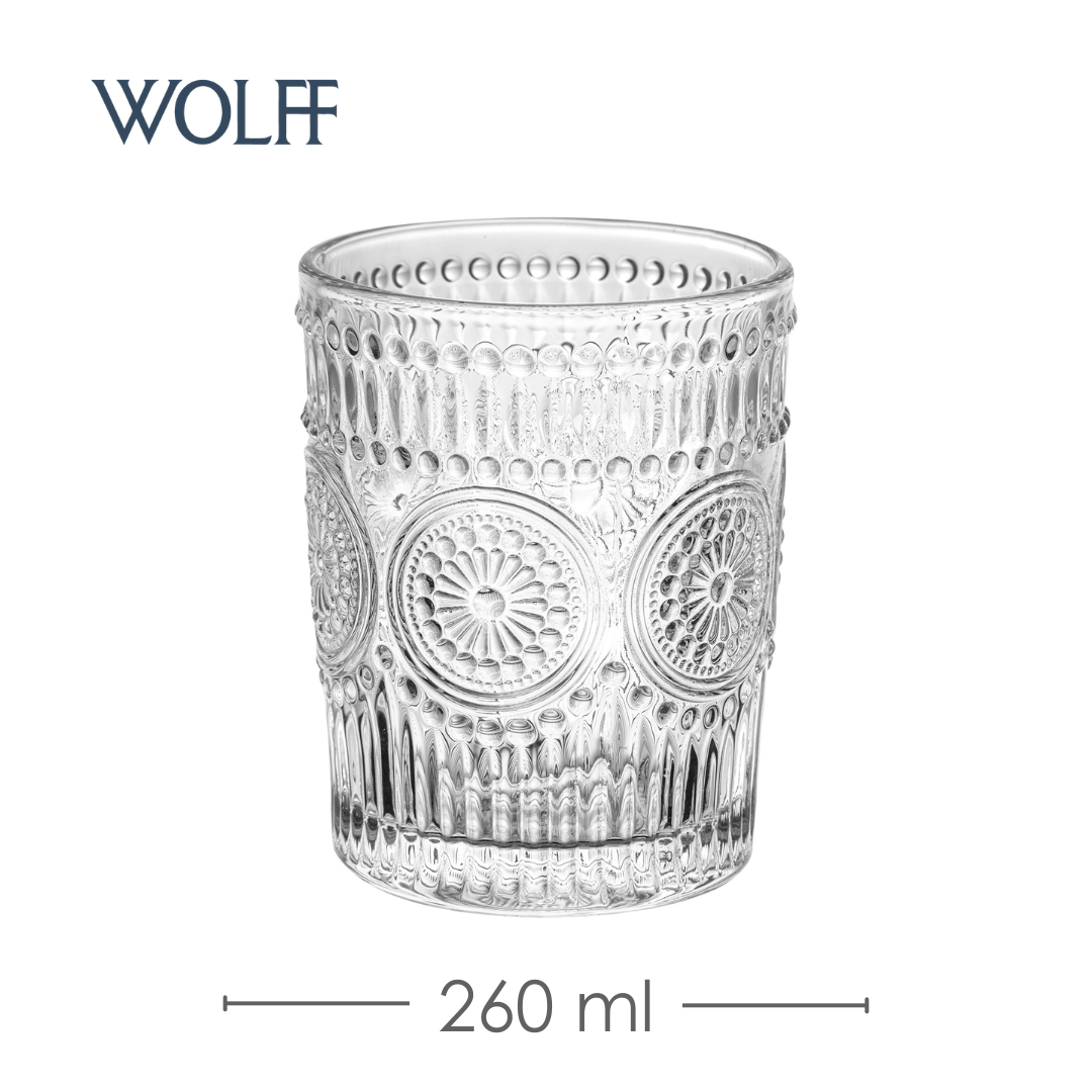 Copo Mandala 260ml Vidro – Wolff