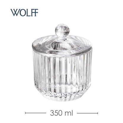 Manteigueira Francesa Império 9cm x 9cm x 11cm Cristal Ecológico - Wolff