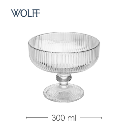 Taça de Sobremesa Lines 300ml Cristal Ecológico – Wolff
