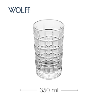 Copo Alto Brooklyn 350ml Cristal Ecológico - Wolff