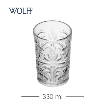 Copo Alto Arabesco 330ml Cristal Ecológico - Wolff
