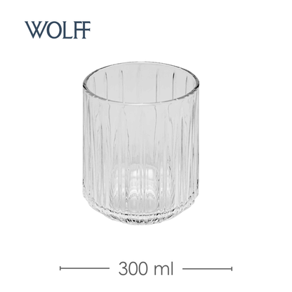 Conjunto 7 Peças Jarra com 6 Copos de Cristal Ecológico Bangkok 1,45L/300ml - Wolff