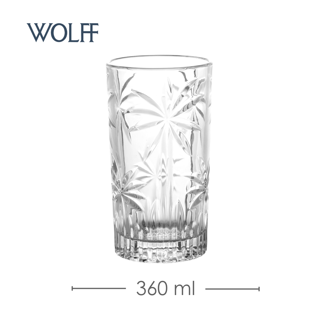 Copo Alto Palm Tree 360ml Cristal Ecológico – Wolff