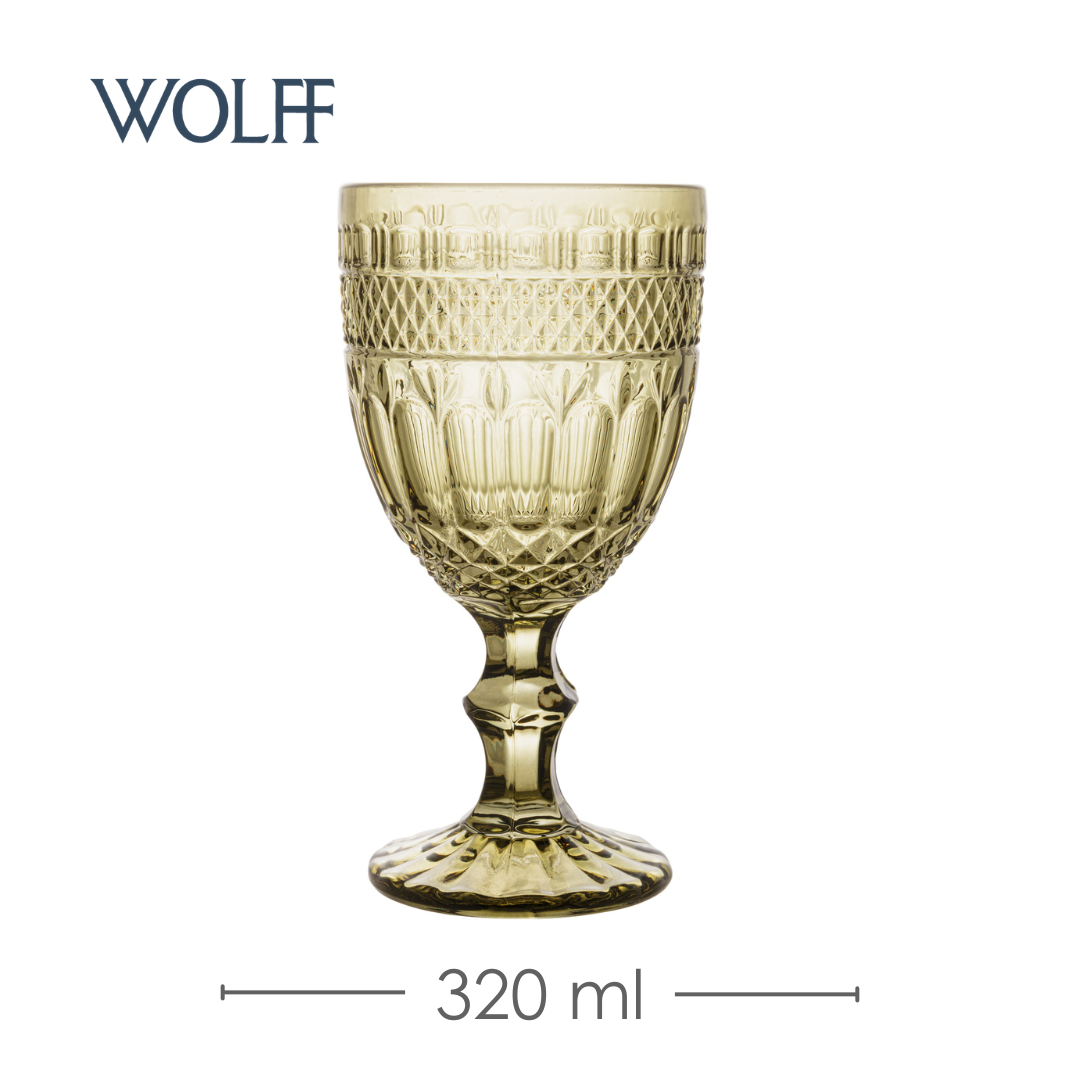 Taça Água Brand 320ml Verde Vidro – Wolff