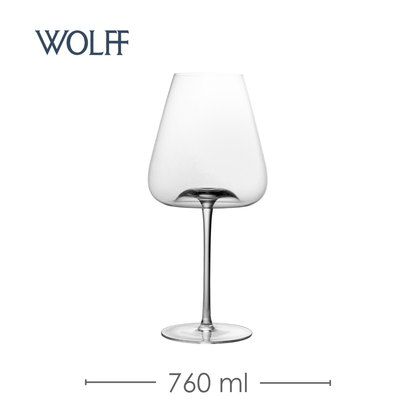 Conjunto 2 Taças de Vinho Intensio Veritas 760ml Cristal Ecológico - Wolff