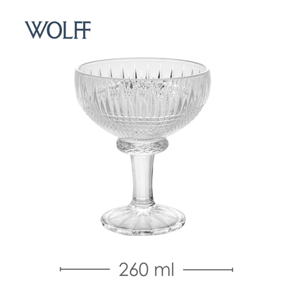 Taça Sobremesa Queen 260ml Cristal Ecológico – Wolff