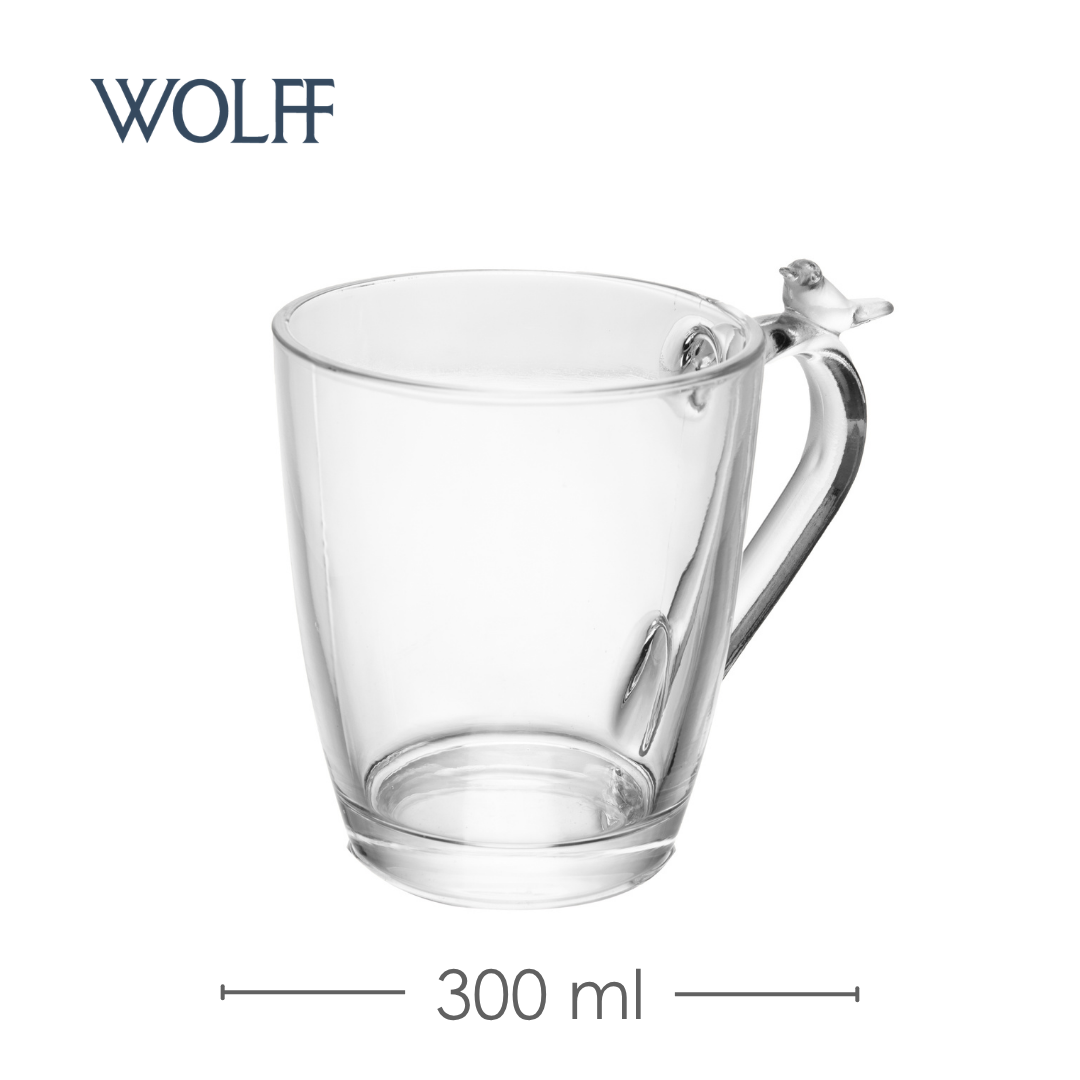 Caneca Bird 300ml Cristal - Wolff