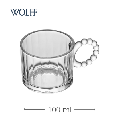 Conjunto 4 Xícaras Classic 100ml Cristal - Wolff