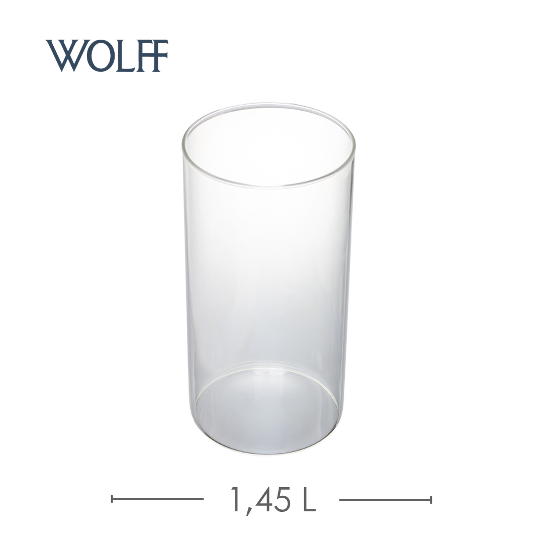 Vaso Vianne 20cm x 10cm Vidro Borossilicato - Wolff