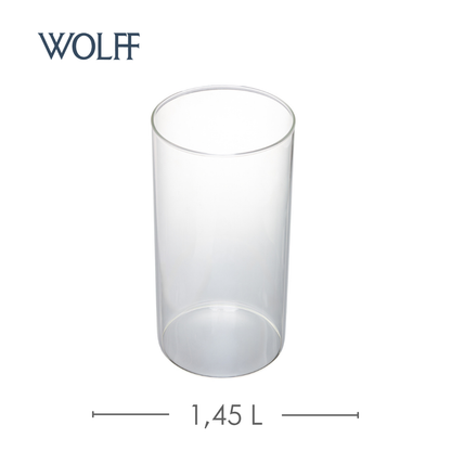 Vaso Vianne 20cm x 10cm Vidro Borossilicato - Wolff