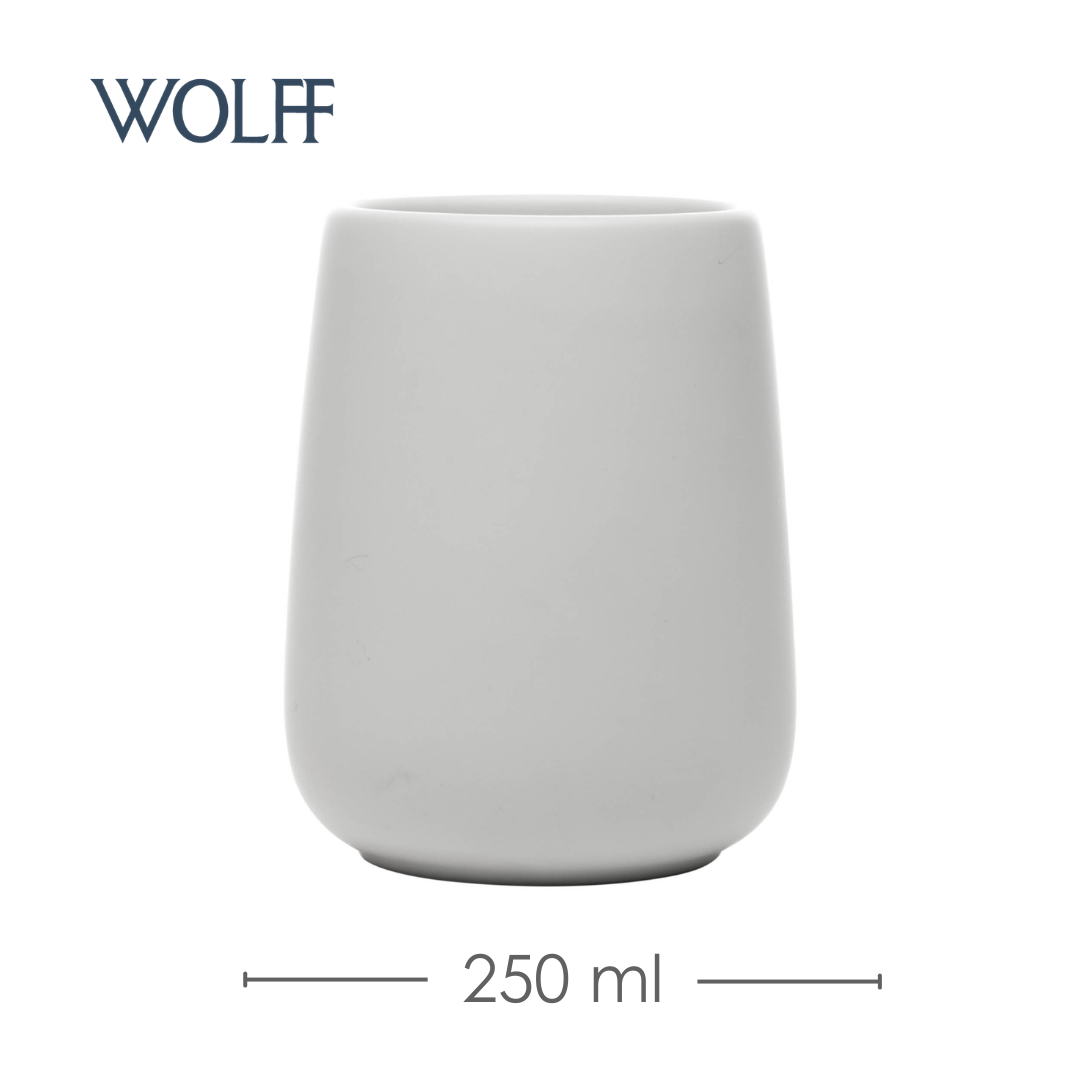 Conjunto 3 Peças para Banheiro de Cerâmica Oca Branco - Wolff
