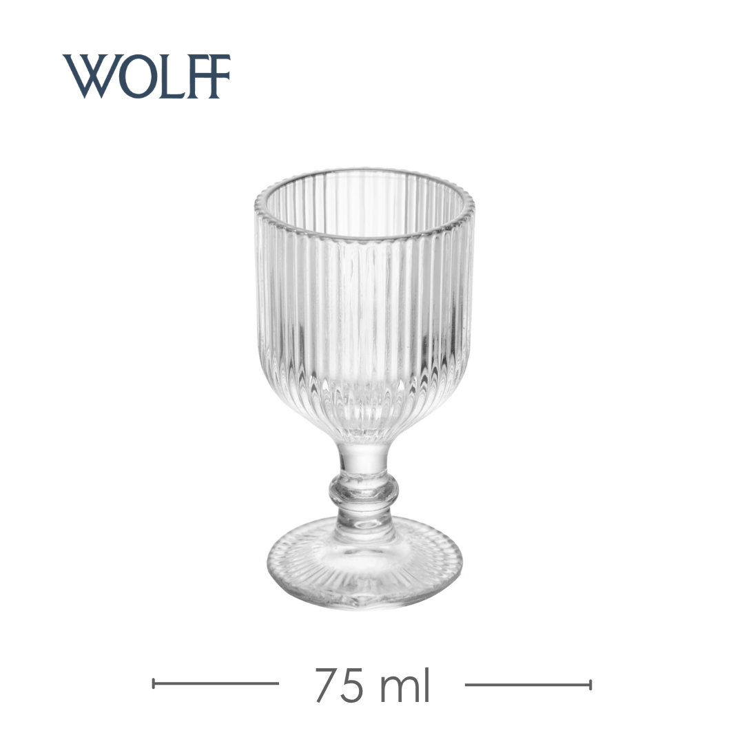 Taça de Licor Lines 75ml Vidro - Wolff