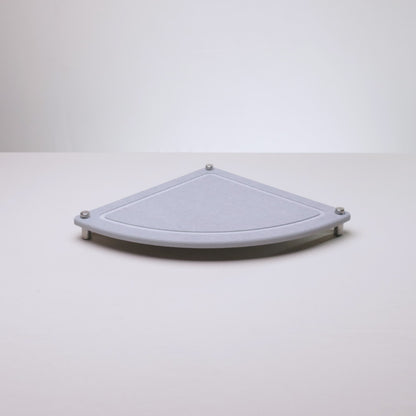 Organizador de Canto com Pé Absorvente para Pia 25cm x 25cm Cinza Pedra Diatomita - Lyor
