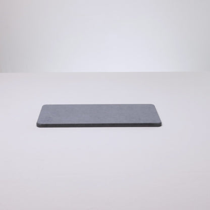 Bandeja Retangular Absorvente para Pia 25cm x 10cm Cinza Escuro Pedra Diatomita - Lyor