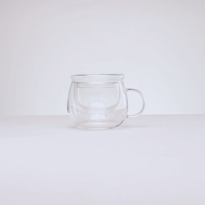 Caneca com Infusor e Tampa Modern 300ml Vidro Borossilicato -Lyor