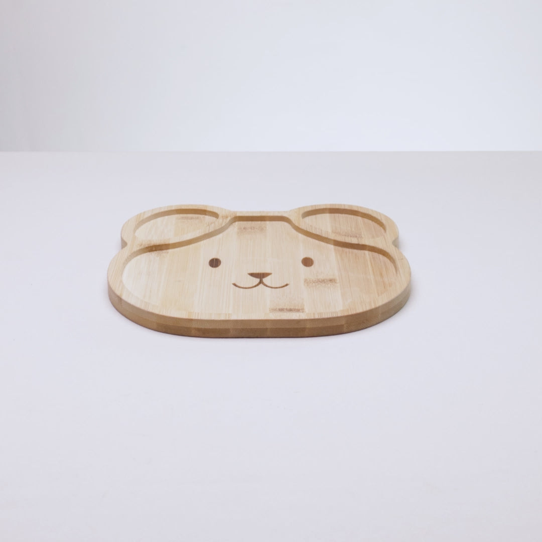 Prato Infantil Dog 20cm x 20cm x 1,2cm Bambu - Lyor