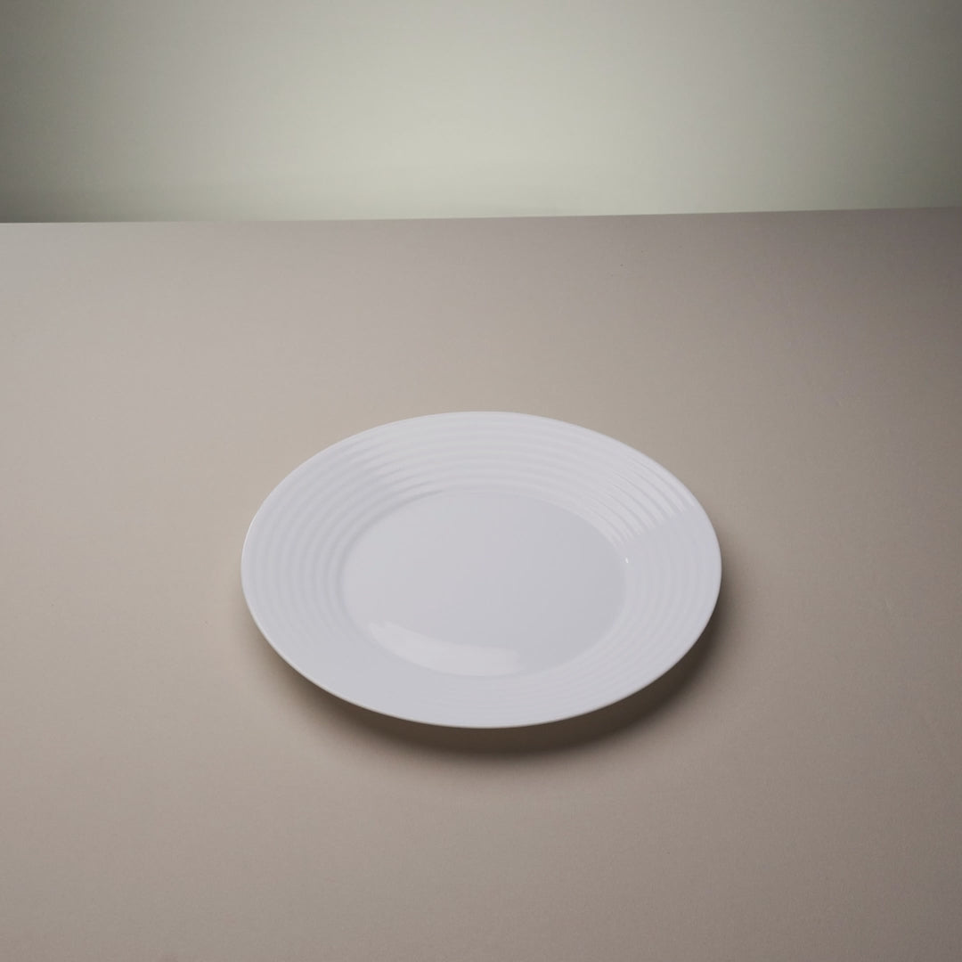 Prato Raso Mirage 26,5cm Branco Opalino - Lyor