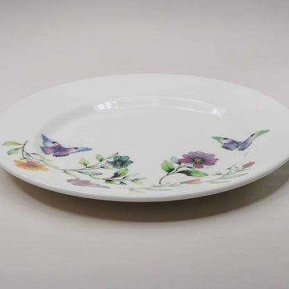 Prato Raso Botanique 24cm Branco Cerâmica - Lyor