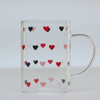 Caneca de Vidro Borossilicato Resistente ao Calor Love 200ml - Lyor