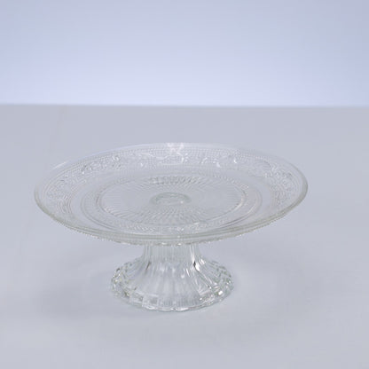Prato para Bolo de Vidro com Pé Angel 18cm - Lyor