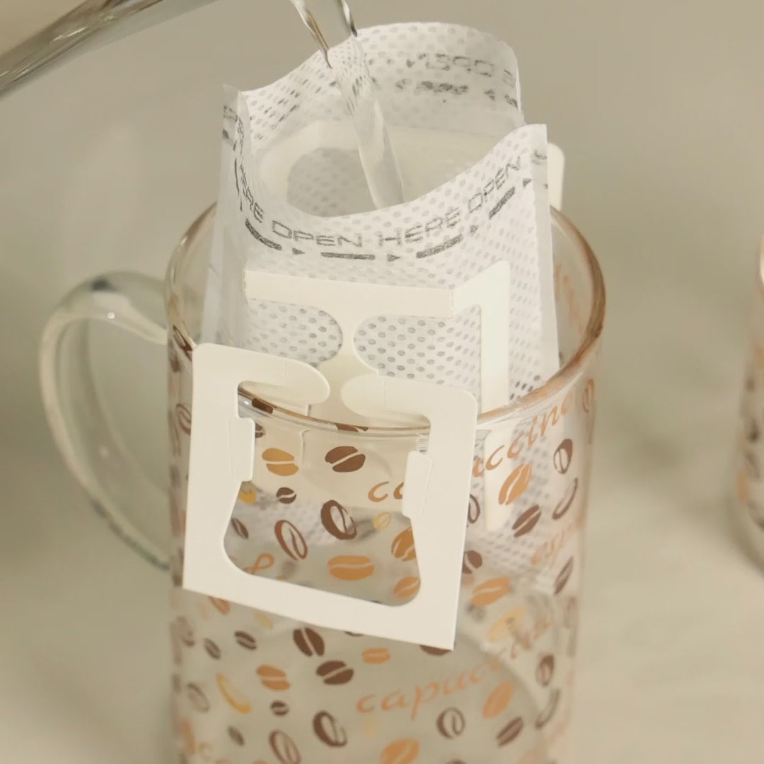 Conjunto 50 Filtros de Papel Descartável Dose Única para Café 7,5cm x 9cm - Lyor