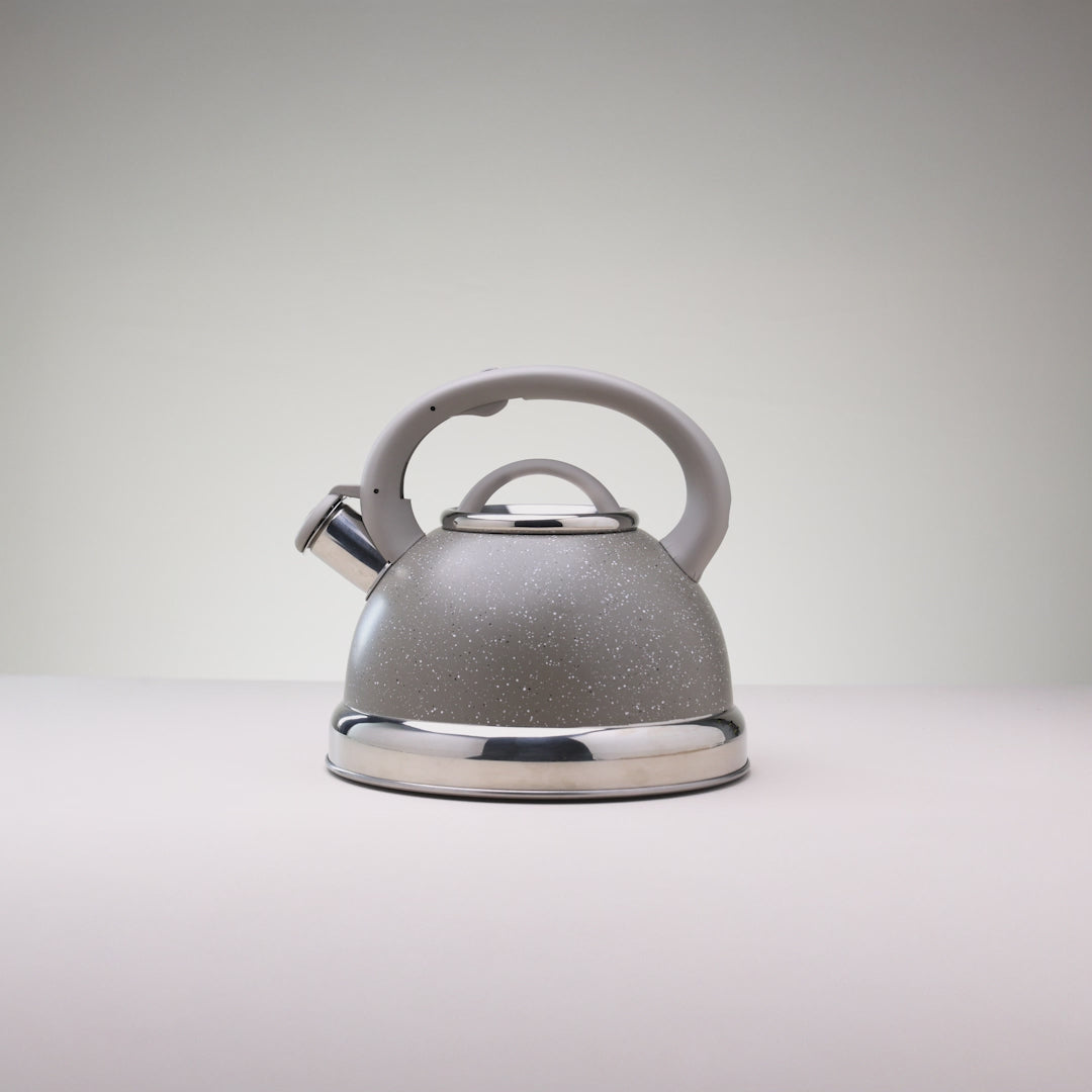 Chaleira de Indução com Apito Granito Chef 3L Taupe Aço Inox - Lyor