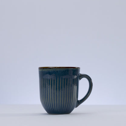 Caneca de Cerâmica Linear Azul - Lyor
