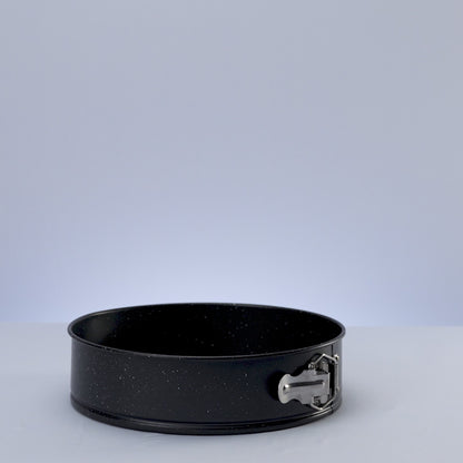 Forma Redonda Fundo Removível Antiaderente de Aço Carbono Granilite Preta 26cm x 7cm -Lyor