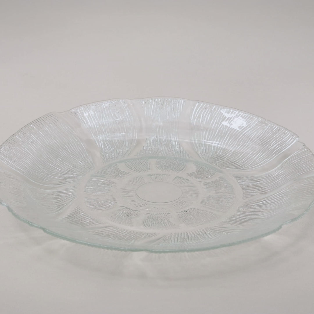 Prato Raso Lunar 25,5cm x 3cm Vidro - Lyor