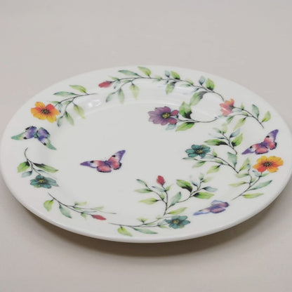 Prato Sobremesa Botanique 20cm Branco Cerâmica - Lyor