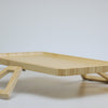 Bandeja Retangular Dobrável para Braço de Sofá 33cm x 23cm Bambu - Lyor