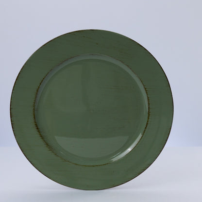 Sousplat Patinado de Plástico Opala Verde - Lyor