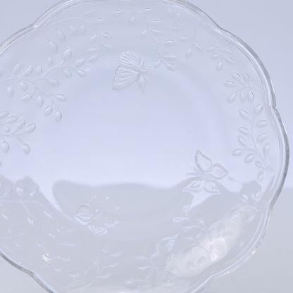 Prato para Sobremesa New Butterfly 20cm Cristal Ecológico - Lyor