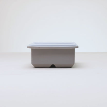Forma para Gelo 4 Cubos 12cm x 5,5cm Cinza Silicone - Lyor