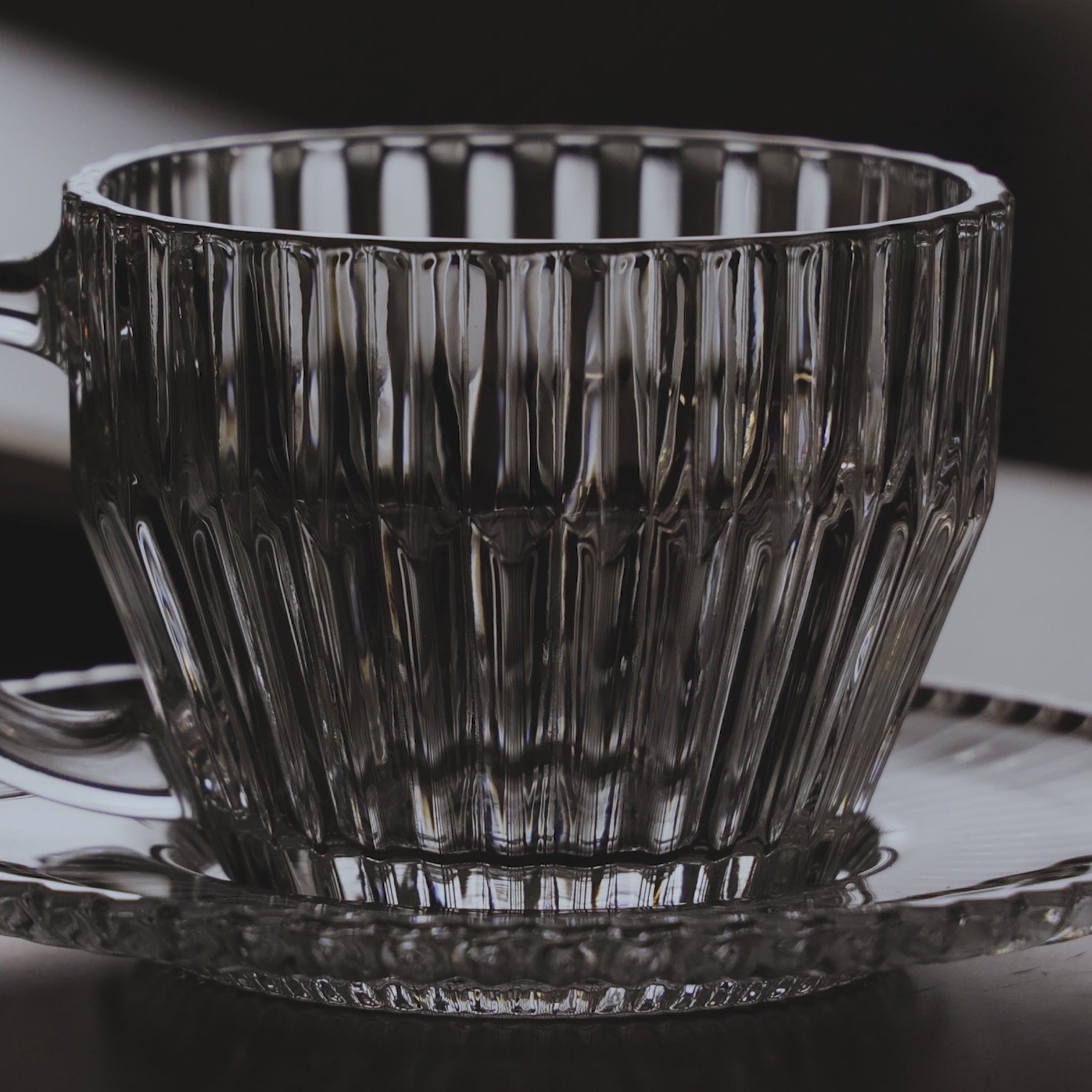 Conjunto 4 Xícaras de Chá de Cristal Império 220ml - Wolff