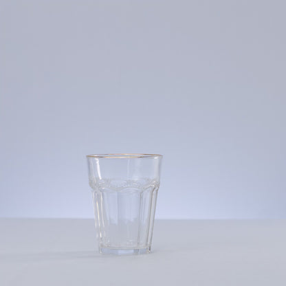 Copo Alto Belle Epoque com Fio de Ouro 275ml Vidro - Lyor