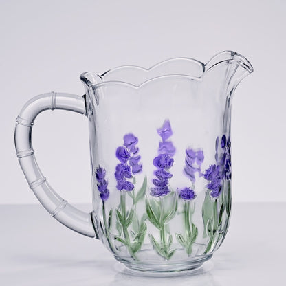 Jarra de Cristal Lavanda Hand Painting 1,5L - Lyor