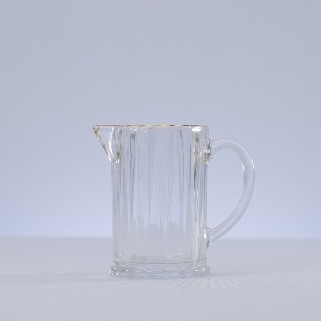 Leiteira de Cristal Ecológico com Fio de Ouro Radial 290ml - Lyor